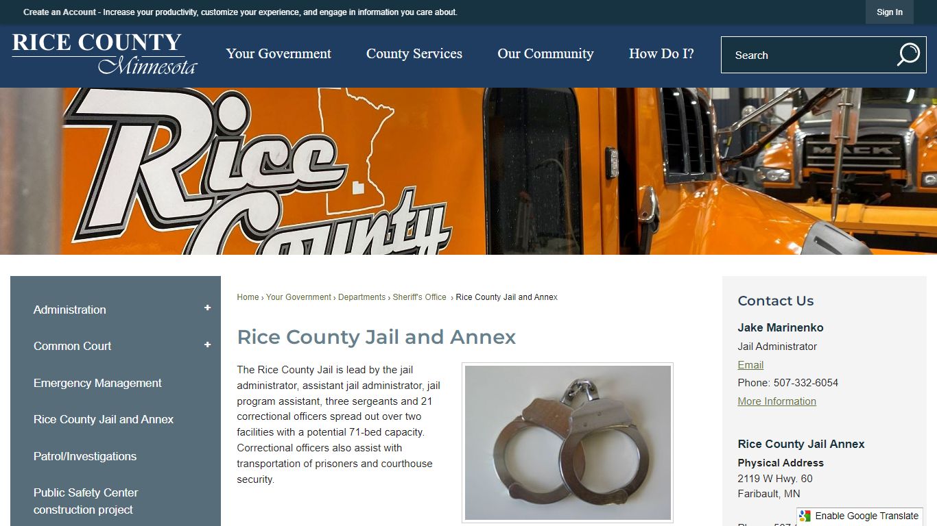 Jail | Rice County, MN